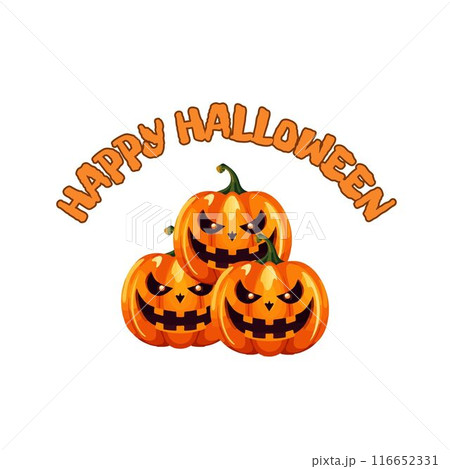 happy halloween background with pumpkin happy halloween background with pumpkin 116652331