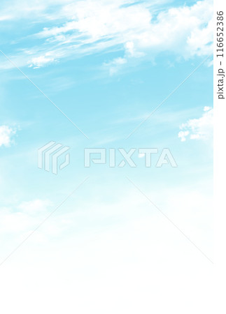 背景素材_青空と雲 背景素材_青空と雲 116652386
