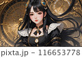 ゴシック黒髪の女性 116653778