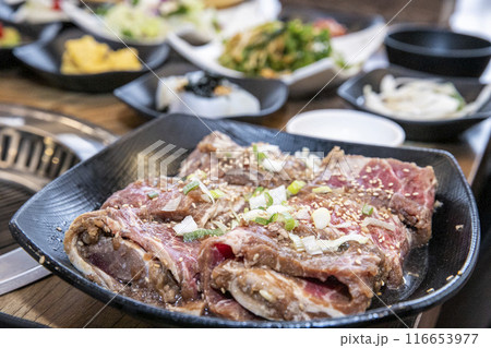 Korean bbq Marinated Grilled Beef Ribs Korean bbq Marinated Grilled Beef Ribs 116653977