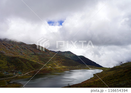 Elephant Shape Lake at Old Silk Route Sikkim 116654394