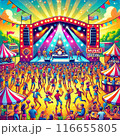 夏フェスのイラスト 116655805