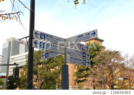 横浜観光　横浜　横浜エアキャビン　横浜日本大通り　横浜公園 彼我庭園　横浜みなとみらい　神奈川県庁 116656363