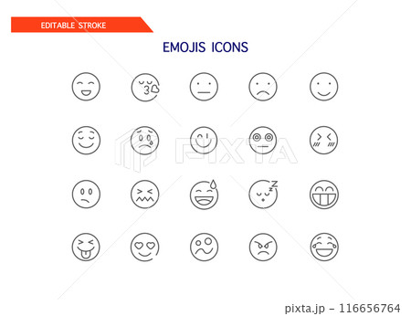 Emoticon icons 116656764