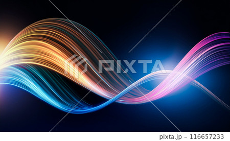 カラフルな色彩の曲線デザイン,Generative AI,AI画像 カラフルな色彩の曲線デザイン,Generative AI,AI画像 116657233