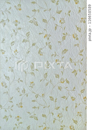 張替え直張り塩化ビニール樹脂系壁紙淡いグリン系 116658589