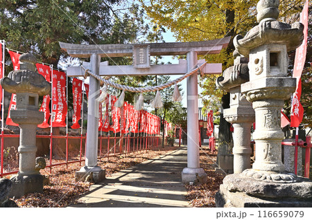 中山道深谷宿：西嶋稲荷神社　深谷市田所町 116659079