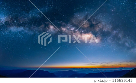 夜空の星,星空,天の川,Generative AI,AI画像 116659143