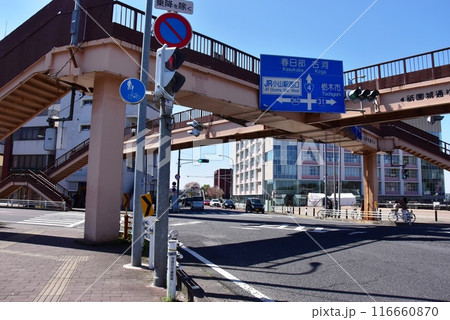 栃木県小山市　小山評定通りと祇園通り交差点 116660870