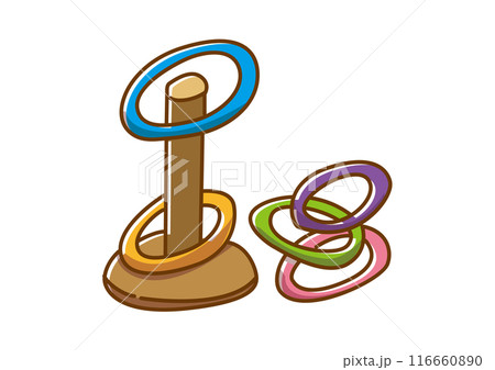 輪投げ　手描き 116660890