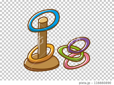 輪投げ　手描き 116660890