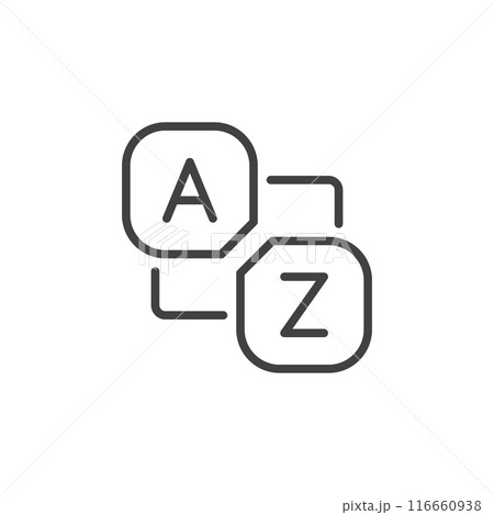Glossary book icon in flat style. Guidebook encyclopedia vector illustration on isolated background. A-Z notebook sign business concept. Glossary book icon in flat style. Guidebook encyclopedia vector illustration on isolated background. A-Z notebook sign business concept. 116660938