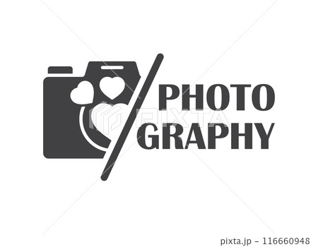 Camera icon in flat style. Photography vector illustration on isolated background. Photo sign business concept. 116660948