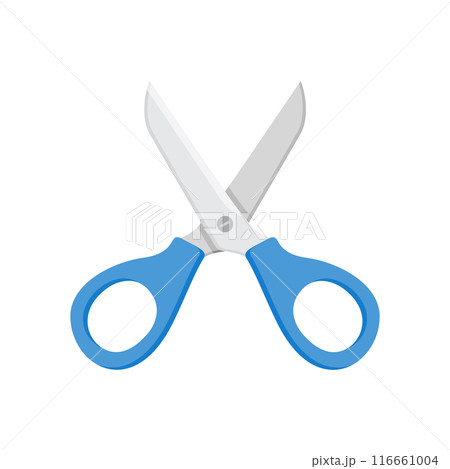 Scissor icon in flat style. Cutting hair equipment vector illustration on isolated background. Hairdressing sign business concept. 116661004