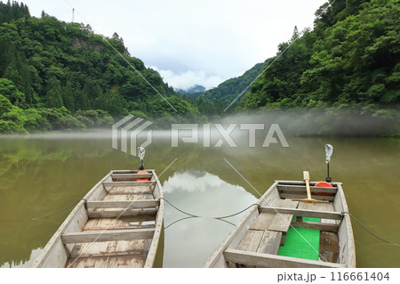 只見川「霧幻峡の渡し船」船着き場 只見川「霧幻峡の渡し船」船着き場 116661404