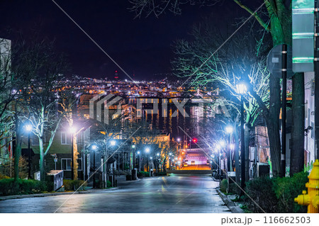 【#函館】八幡坂から見た夜景 【#函館】八幡坂から見た夜景 116662503