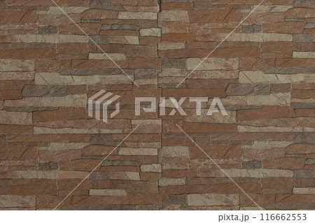 Brown Stone Pattern Abstract Floor Tile Surface Texture Background Mosaic Wall Brown Stone Pattern Abstract Floor Tile Surface Texture Background Mosaic Wall 116662553