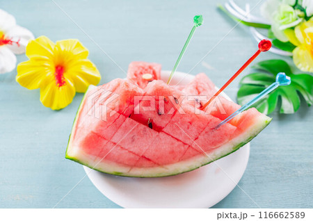 夏のデザート スイカ 夏のデザート スイカ 116662589