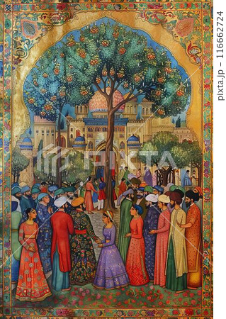 トルコの絨毯柄 116662724