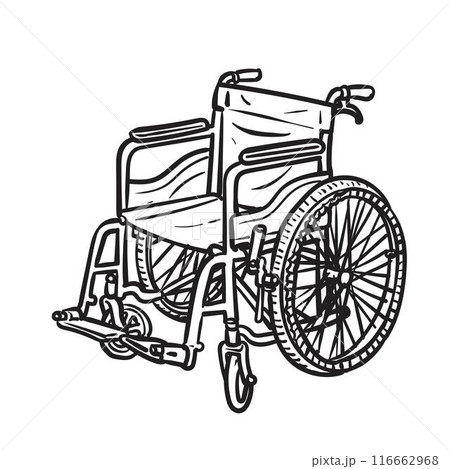 Wheelchair clipart and vector 116662968