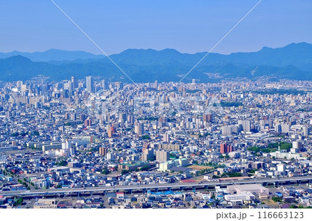 札幌市上空からの眺め 116663123