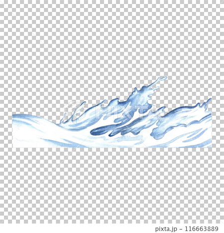 A splash of milk. A hand-drawn watercolor illustration. For designer packaging of dairy products. A splash of milk. A hand-drawn watercolor illustration. For designer packaging of dairy products. 116663889