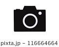 カメラ,カメラのシンプルなアイコン 116664664