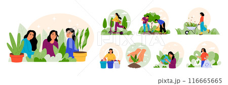 Green nature life. Recycle waste. Sustainable energy. Save Earth. ECO transport. Environmental conservation. Bio ecosystem and planet protection. World technology organic. Vector garish concepts set Green nature life. Recycle waste. Sustainable energy. Save Earth. ECO transport. Environmental conservation. Bio ecosystem and planet protection. World technology organic. Vector garish concepts set 116665665