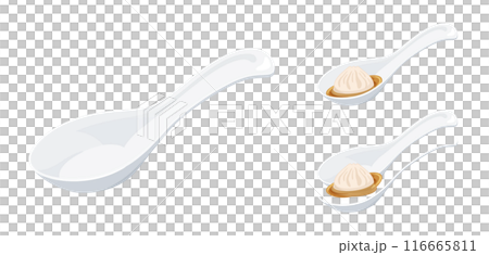 易灌裝黃耆插畫素材_中餐餐具 116665811