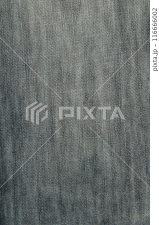 Grey jean background and texture.Jean close up.  116666002