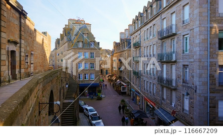 Evening Saint Malo France. Architecture at sunset 116667209