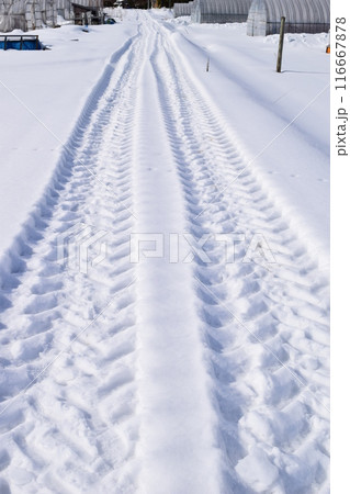 雪道のわだち 雪道のわだち 116667878