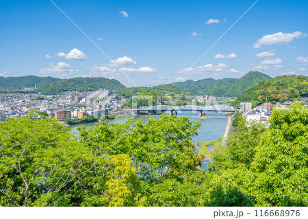 国宝・犬山城天守閣　360度回廊　東側 116668976