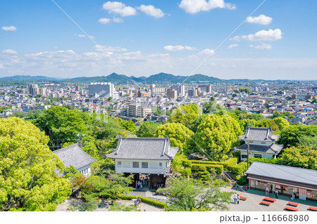 国宝・犬山城天守閣　360度回廊　北側 116668980