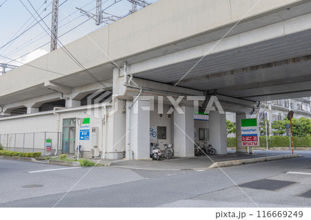埼玉県越谷市蒲生駅近くのコンビニ 埼玉県越谷市蒲生駅近くのコンビニ 116669249