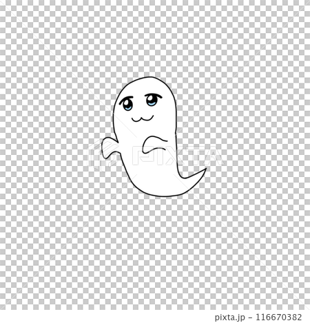 cute ghost illustration 116670382