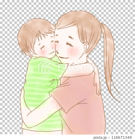 赤ちゃんを抱く女性 赤ちゃんを抱く女性 116671349