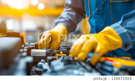 車の整備作業 - プロフェッショナルなメカニック 116672928