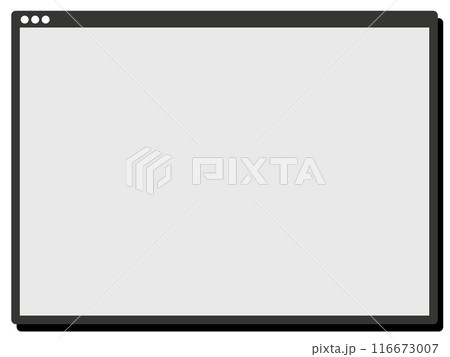 ブラウザ風のコピースペース 116673007