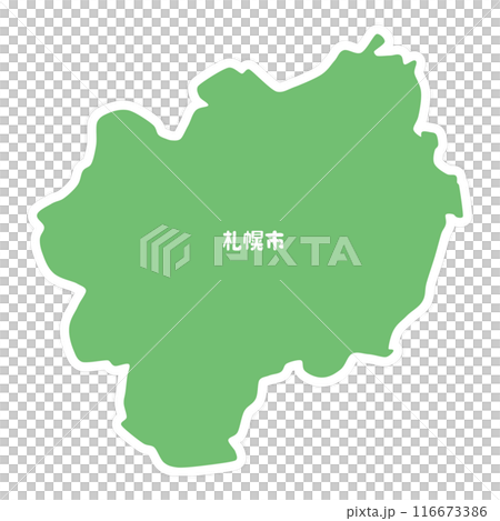 北海道札幌市の地図 北海道札幌市の地図 116673386