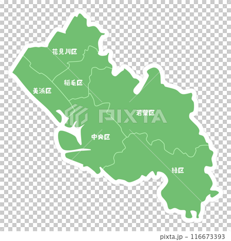 Map of Chiba city, Chiba prefecture 116673393