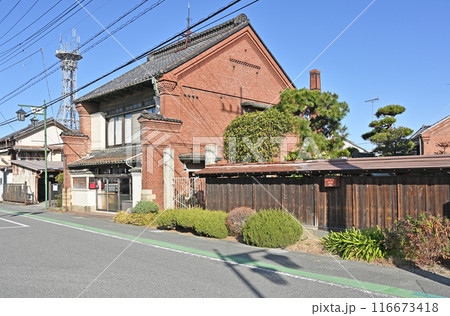 中山道本庄宿：煉瓦造りの家　本庄市銀座 116673418