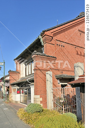 中山道本庄宿：煉瓦造りの家　本庄市銀座 116673419