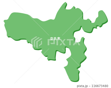 奈良県奈良市の地図 116673480