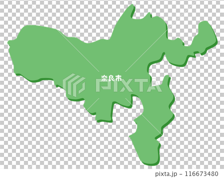 奈良県奈良市の地図 116673480