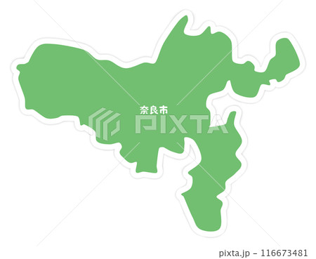 奈良県奈良市の地図 116673481