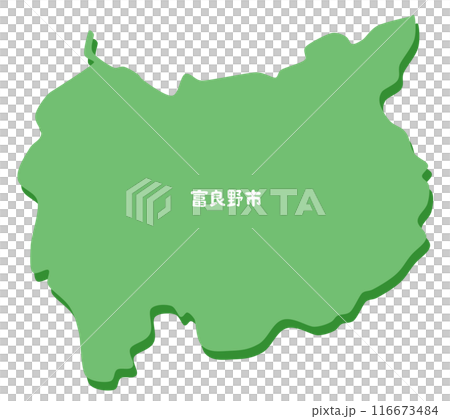 北海道富良野市の地図 116673484
