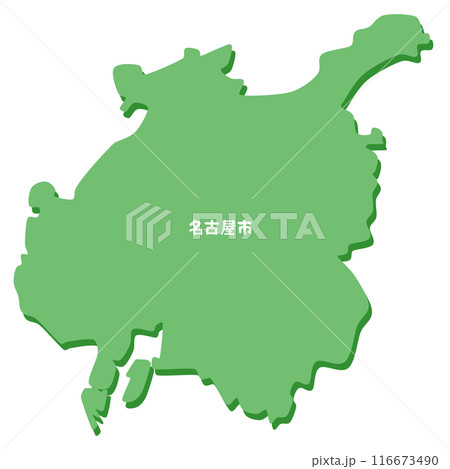 愛知県名古屋市の地図 116673490