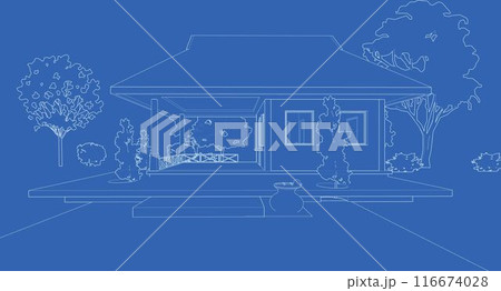 3D illustration of building project 3D illustration of building project 116674028