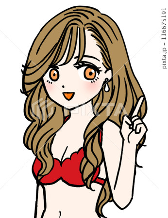 教える赤い水着の女性 教える赤い水着の女性 116675191